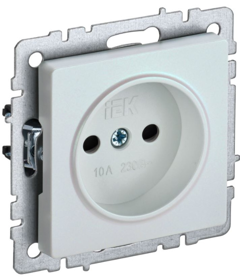 Изображение товара Розетка без заземления IEK BR-R13-10-K36 серия BRITE жемчуг