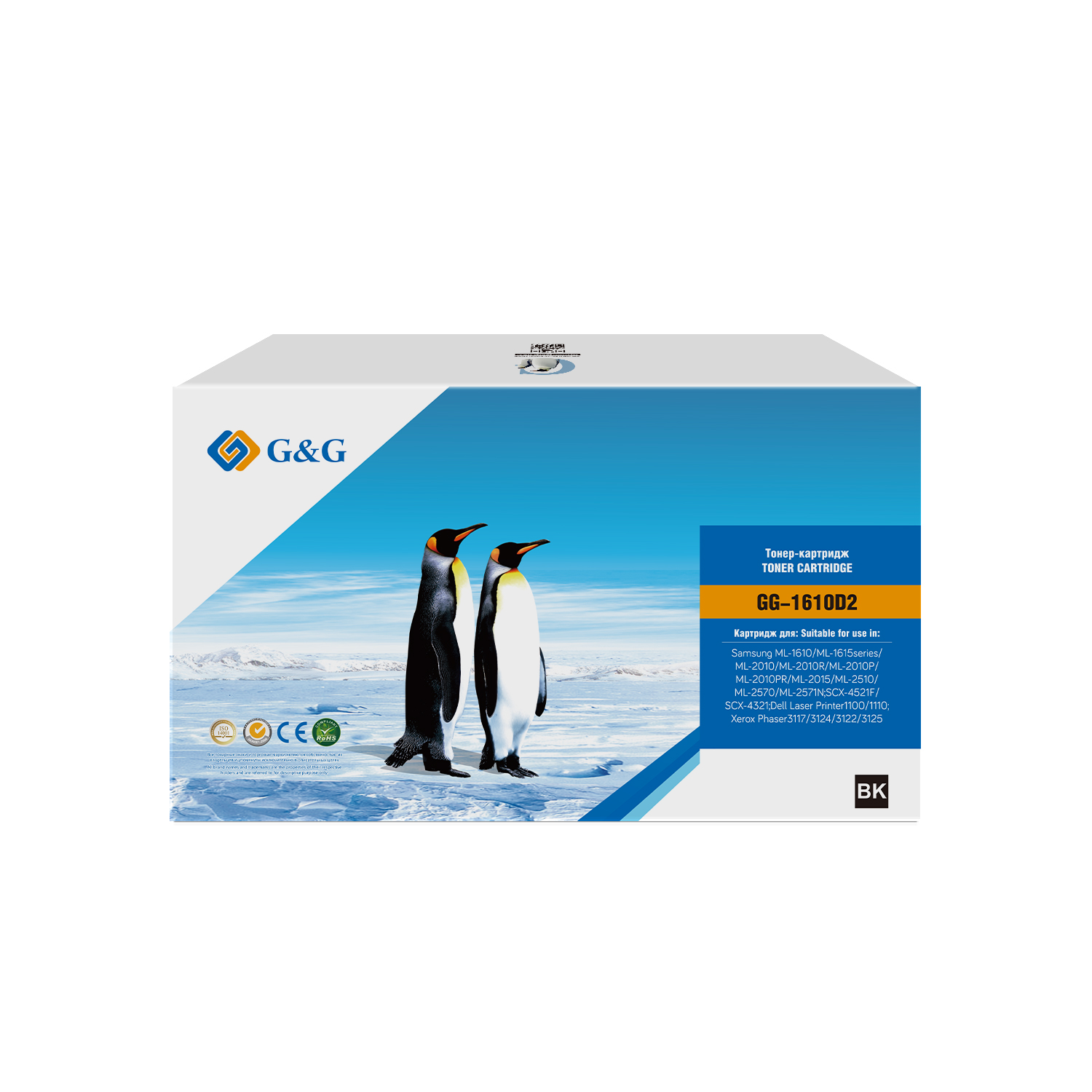 

Картридж G&G GG-1610D2 черный (3000стр.) для Samsung ML-1610/1615/2010/2015/2510/2570;SCX-4521F/4321, GG-1610D2