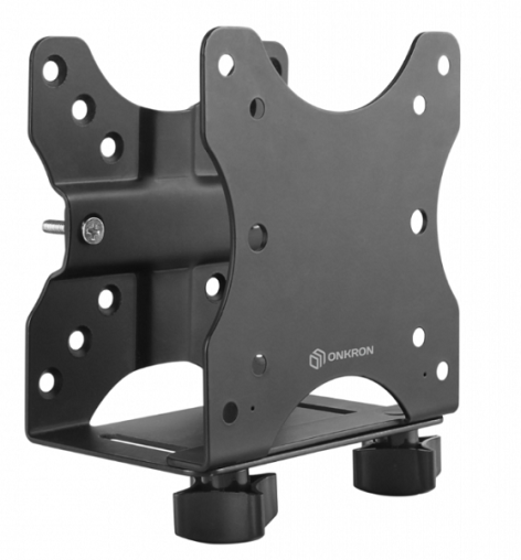 Изображение товара Крепление ONKRON A3N для мини-ПК универсальное стойка стальное черное 5 кг