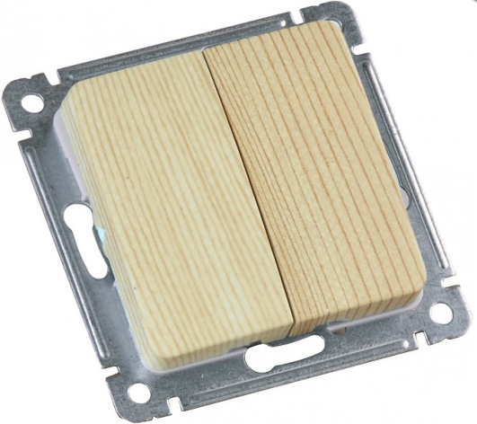 Изображение товара Выключатель двухклавишный HEGEL ВС10-451-02