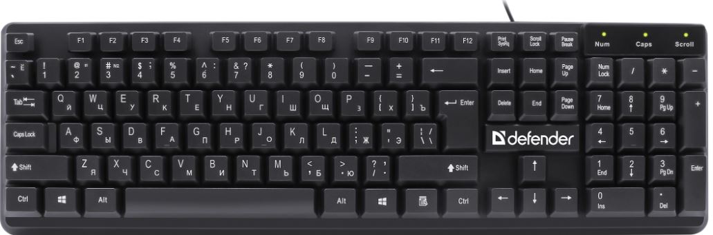 

Клавиатура Defender Symbol HB-559 45559 USB, чёрная, Symbol HB-559