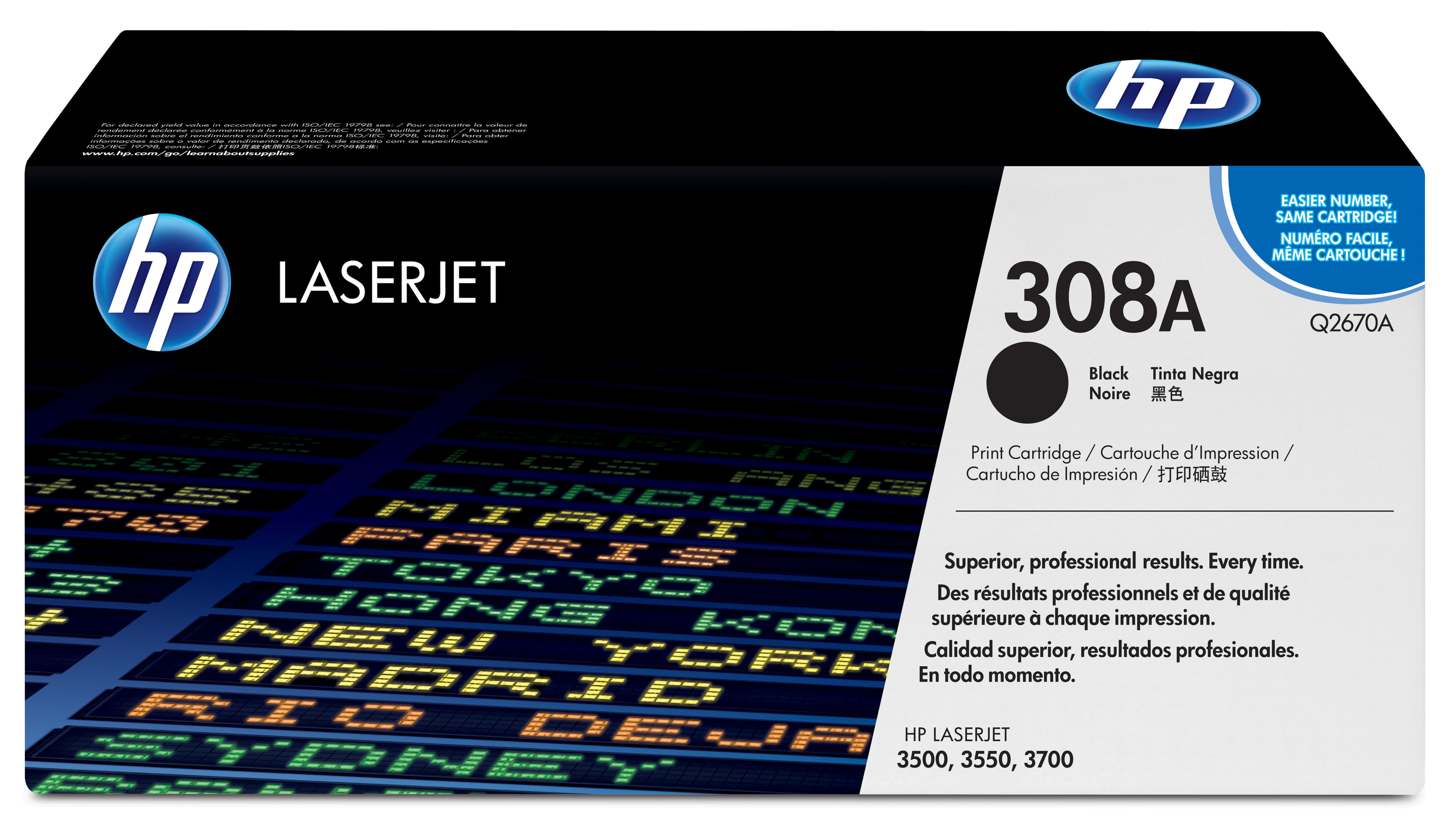 

Картридж HP 308A Q2670A черный (6000стр) для HP для CLJ 3500/3700, 308A