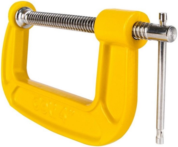 

Струбцина Deli DL-G204 G-образная усиленная высота зажима 100мм, глубина зажима 50мм, DL-G204