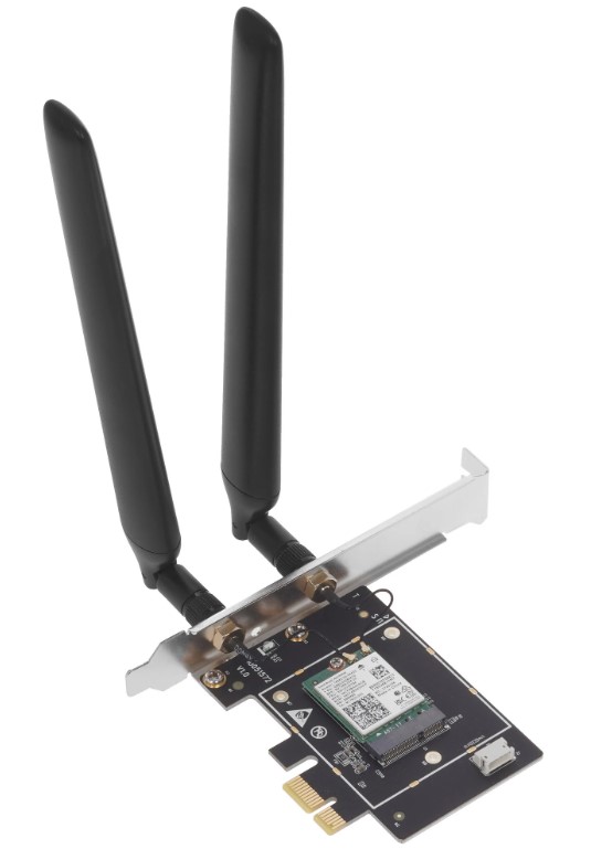 

Сетевой адаптер Tenda E33 AX5400, 2,4/5/5 ГГц, до 2402Мбит/с, PCIe, E33