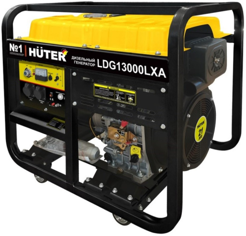 Изображение товара Дизельный генератор Huter LDG 13000LXА мощность 8.5 кВт с запуском от аккумулятора