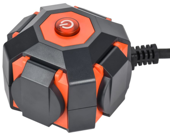 Изображение товара Удлинитель IEK WYP30-16-04-05-ZKV с кабелем 5 м и 4 розетками