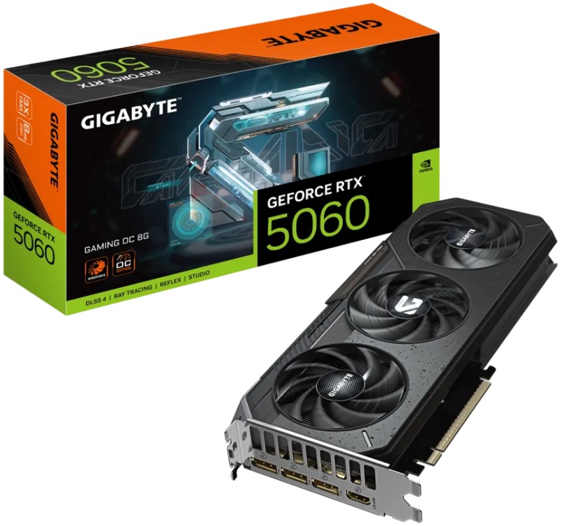

Видеокарта PCI-E MSI GeForce RTX 5060 GAMING OC (RTX 5060 8G GAMING OC) 8GB GDDR7 128bit 2640/28000MHz HDMI 3*DP, GeForce RTX 5060 GAMING OC (RTX 5060 8G GAMING OC)