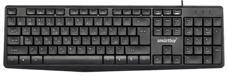 

Клавиатура SmartBuy ONE 220 SBK-220U-K проводная,мультимедийная, USB, черная (1/20), ONE 220