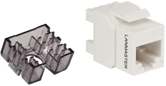 

Модуль Lanmaster LAN-OK45U6/180N-WH Keystone, RJ45, неэкранированный, кат.6, без шторки, 180 градусов, белый, LAN-OK45U6/180N-WH