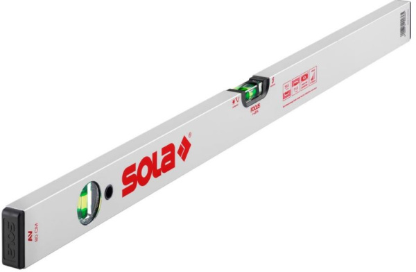 Изображение товара Профессиональный пузырьковый уровень SOLA 01111101 800 мм выровнять поверхности