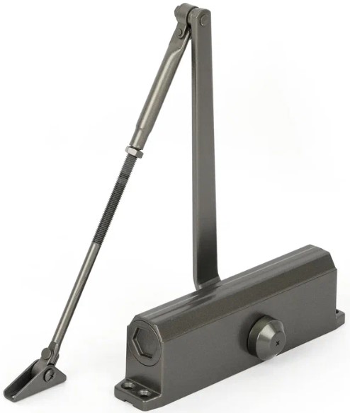 Доводчик ATIS Atis DC-603 Bronze дверной верхнего расположения, накладного монтажа, классический; макс.вес двери 75кг; макс. ширина двери 950мм