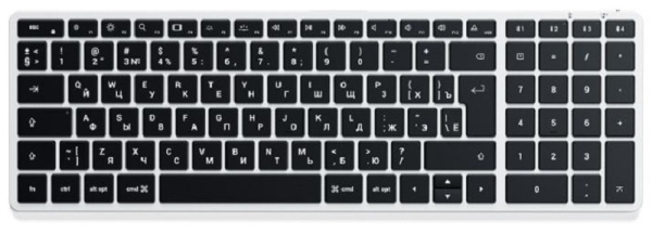 Изображение товара Современная беспроводная клавиатура Satechi Slim X2 для Mac с подсветкой и цифровым блоком