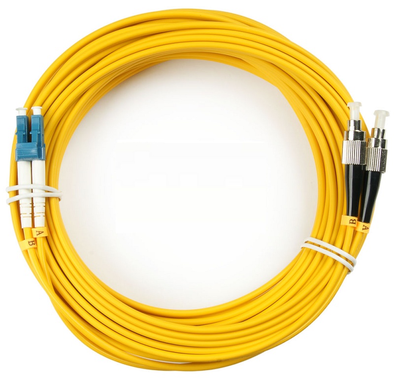 фото Кабель патч-корд волоконно-оптический  Cabeus FOP(d)-9-LC-FC-15m