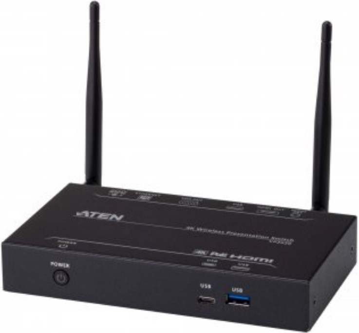 

Коммутатор Aten VP2020-AT-G презентационный, 2x вход: LAN/беспров.связь IEEE802.11ac перекл.2-х диапазаонная 2,4 ГГц и 5 ГГц, 2x выхода видео: HDMI/VG, VP2020-AT-G