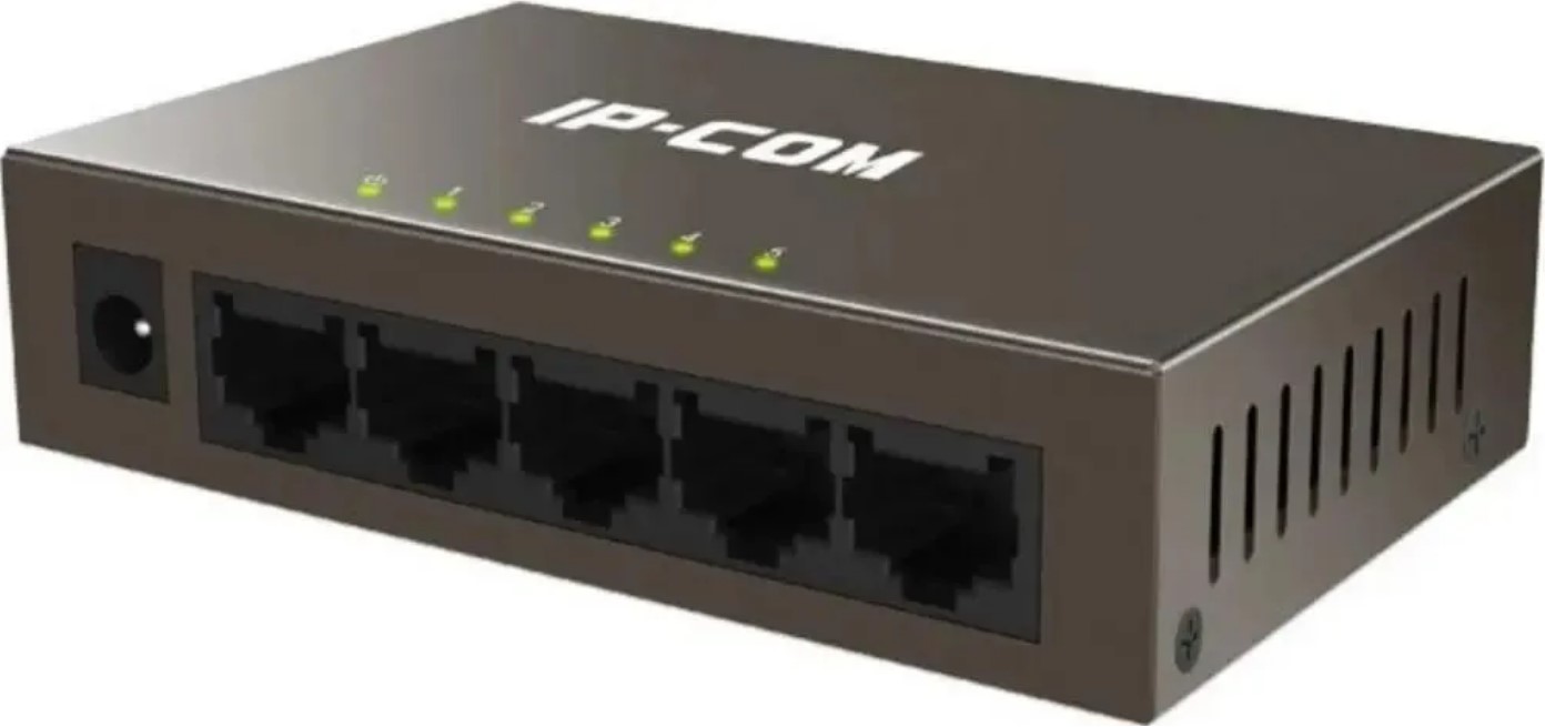 

Коммутатор неуправляемый IP-Com F1005 5 портов, 5x100 Мбит/с, настольный, F1005