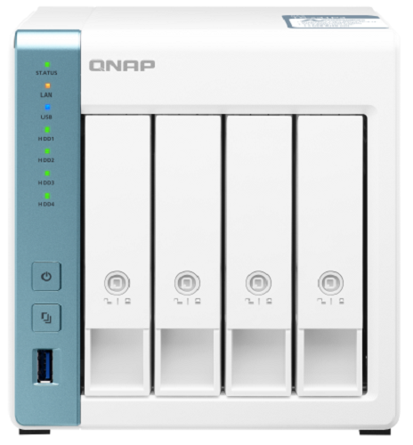 

Сетевой RAID-накопитель QNAP TS-431P3-4G 4 отсека 3,5"/2,5". 1 GbE RJ-45, 2,5 GbE RJ-45. ARM Cortex-A15 Annapurna Labs AL-314 1,7 ГГц, 4 ГБ, TS-431P3-4G