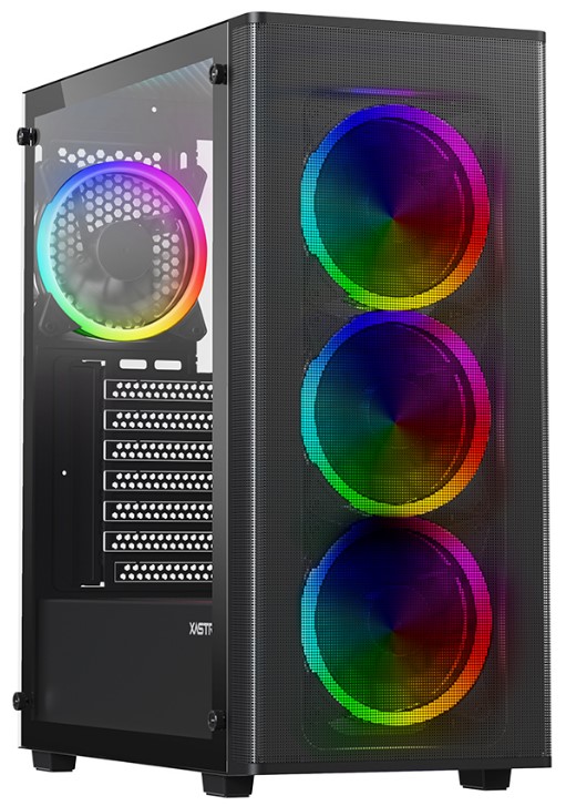 

Корпус ATX Xastra A300 4FRGB без БП, боковая панель из закалённого стекла, 2*USB 2.0, USB 3.0, A300 4FRGB