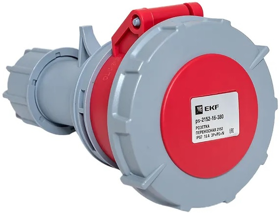 Изображение товара Промышленная переносная розетка EKF ps-2152-16-380 IP67 5P 16А