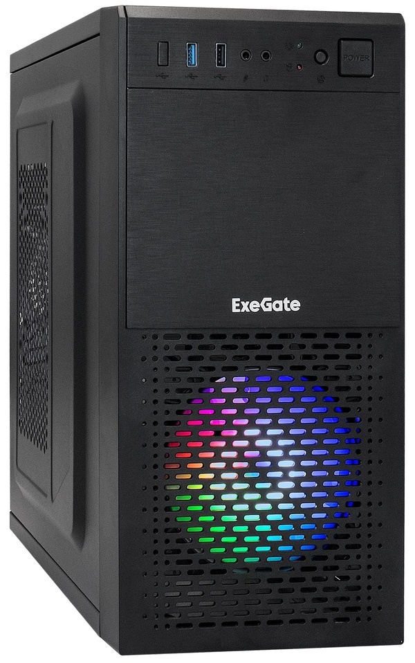 

Корпус mATX Exegate mEVO-7807 EX296391RUS черный, БП 600W, USB 3.2, USB 2.0, audio, mEVO-7807