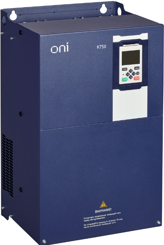 

Преобразователь частоты ONI K750-33-5575TM K750 380В 3Ф 55-75кВт 112-150А со встроенным тормозом, K750-33-5575TM