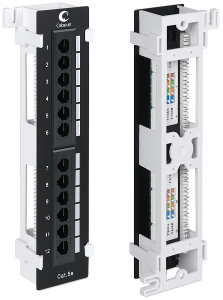 Изображение товара Патч-панель Cabeus PL-12-Cat.5e-WL-Dual IDC для сетей
