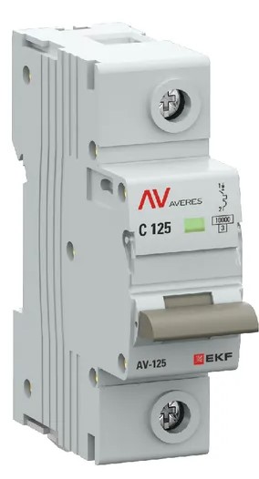 

Автоматический выключатель EKF mcb125-1-125D-av AV-125 1P 125A (D) 10kA AVERES, mcb125-1-125D-av