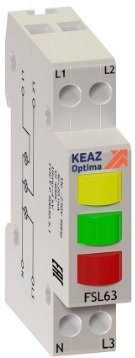 

Индикатор КЭАЗ 138626 фаз световой OptiDin FSL63-230A-УХЛ3, 138626