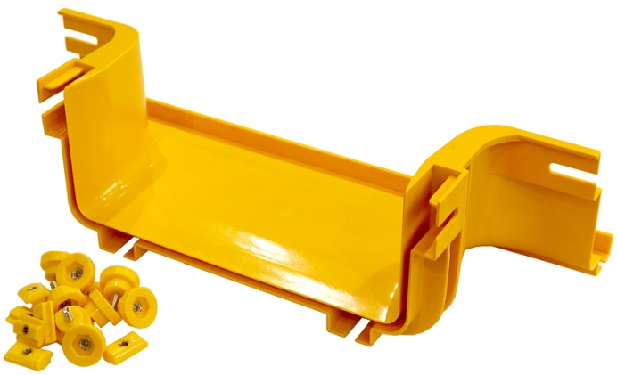 

Отвод Lanmaster LAN-OT360-UT/NC Боковой отвод на оптический лоток 360 мм, монтаж без соединителей, желтый, LAN-OT360-UT/NC