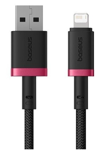 Кабель Baseus P10377801U01-01 Dura Series Fast Charging Cable USB-A to Lightning 2.4A 1m Red+Black