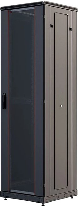 

Шкаф напольный 19", 42U ССД 130411-01141 телекоммуникационный, ШТ-НП-М-42U-600-600-С-Ч, передняя дверь стекло, черный, 130411-01141
