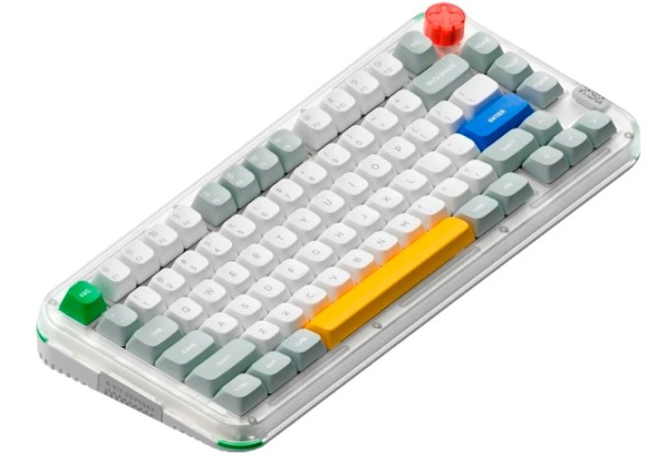 Изображение товара Клавиатура Nuphy KICK75HP-TG-SM Белая механическая, RGB, Hot swap