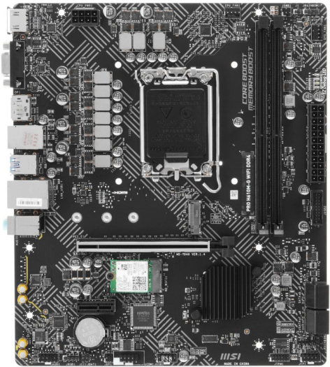 Изображение товара Материнская плата MSI PRO H610M-G WIFI LGA1700 DDR5 mATX