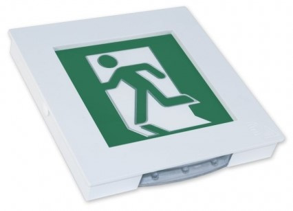 Изображение товара Оповещатель световой МИНИ-220 Человек влево в дверь Для эвакуации