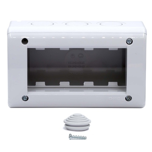 

Коробка установочная DKC 54740 модульная настен. для эл/устан. изделий, IP40, 4мод., "Express", 54740