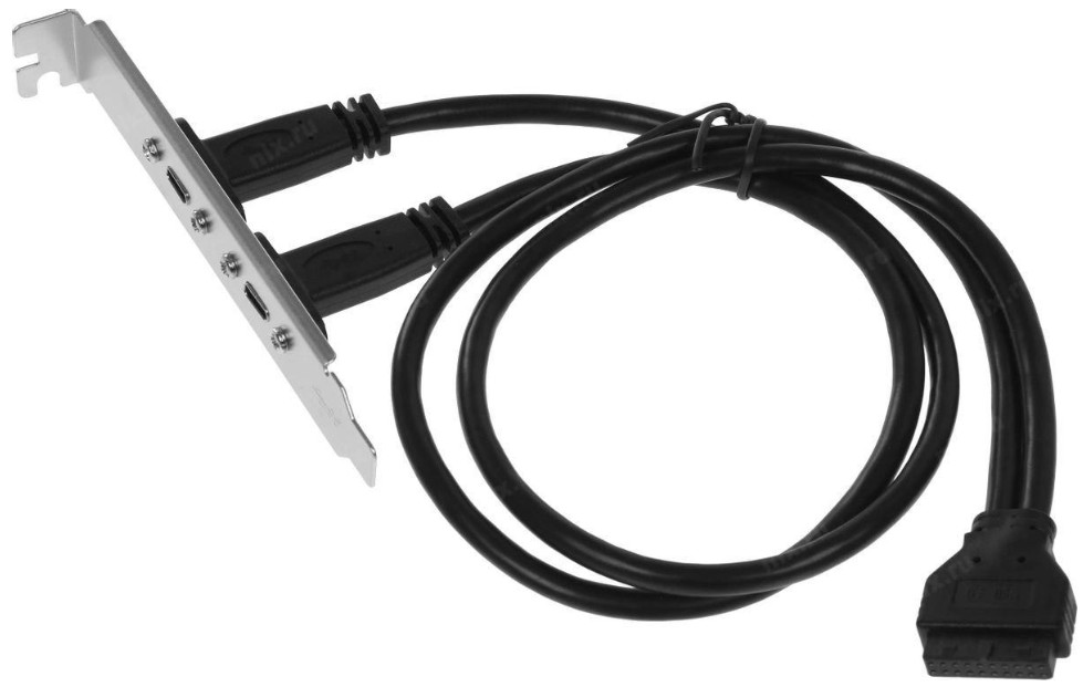 Адаптер ASIA ASIA BRACKET USB C 2 PORT 2*USB 3.1 Type-C Bulk