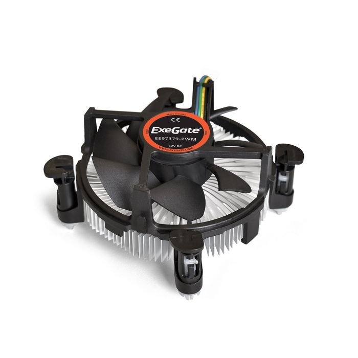 

Кулер Exegate EE97379-PWM EX283279RUS Al, 775/1150/1151/1155/1156, TDP 65W, Fan 92mm, PWM 1200-2600RPM, Hydro bearing, 4pin, 11-24db, 189г, на защелка, EE97379-PWM