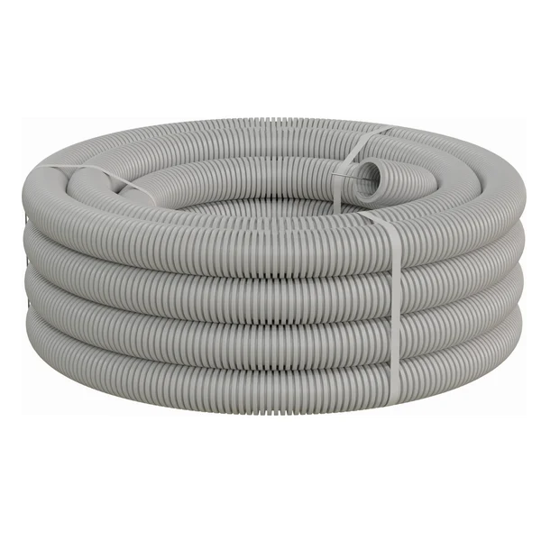 

Труба гофрированная тяжёлая Ecoplast 21150HFR HFFR, с зондом, без галогена, трудногорючая, цвет серый, диам. 50мм, (15м), 21150HFR