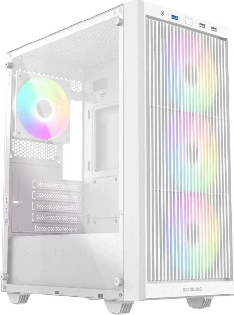 

Корпус mATX ID-Cooling WARE 300 ARGB WH белый, без БП, боковая панель из закалённого стекла, USB 3.0, USB 2.0, WARE 300 ARGB WH