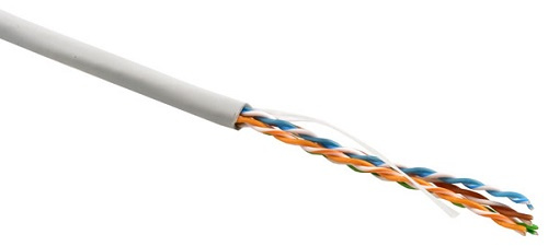 фото Кабель витая пара U/UTP 5e кат. 4 пары Hyperline UUTP4-C5E-S24-IN-PVC-GY-305 в Омске
