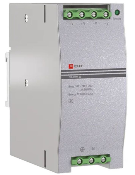 Изображение товара Блок питания EKF dr-75w-12