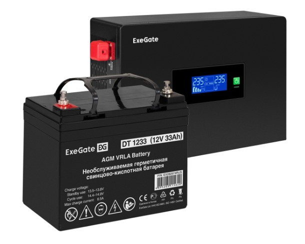 

Комплект Exegate IdealSine SR-1000.LCD.2SH EX297405RUS ИБП EX295993RUS + батарея 33Aч EX282974RUS 1шт (инвертор, синус, для котла, PF=1, настенный) 10, IdealSine SR-1000.LCD.2SH
