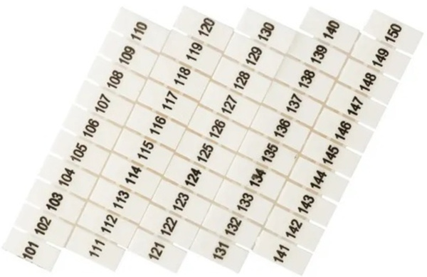 Изображение товара Кабельный маркер EKF zb-st-2.5-100-150 для идентификации кабелей