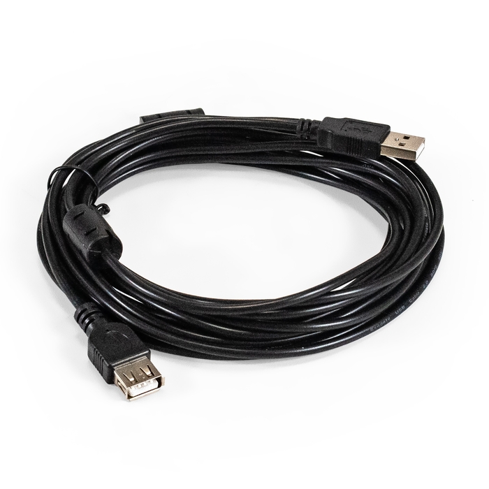 

Удлинитель Exegate EX-CCF-USB2-AMAF-5.0F EX294765RUS USB 2.0 (Am/Af, позолоченные контакты, ферритовые кольца, 5м), EX-CCF-USB2-AMAF-5.0F