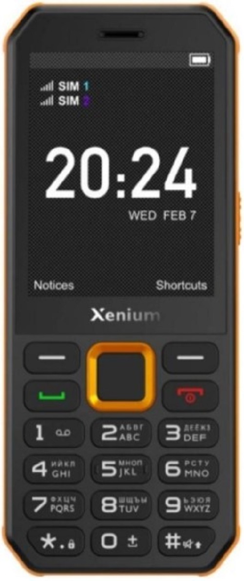 

Мобильный телефон MAXVI Xenium GSM CTX300 6978113260014 Black Orange, Xenium GSM CTX300