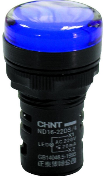 

Индикатор CHINT 592937 ND16-22DS/2 син. AC/DC 24В, 592937