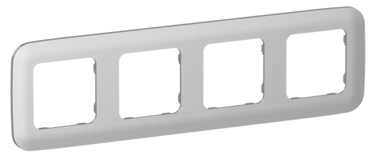 

Рамка четверная IEK FI-M42-31-20-K47 FLITE РУ-4-А-ФлА алюминий, FI-M42-31-20-K47