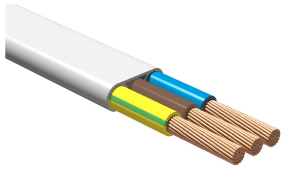 Изображение товара Кабель ШВВП 3х0.75 плоский медный с PVC оболочкой