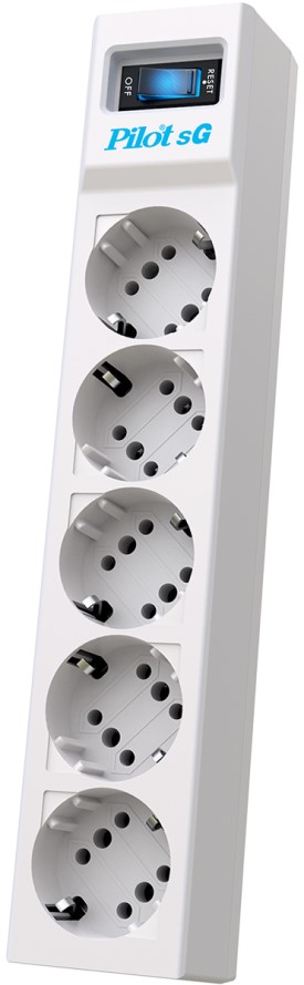 

Сетевой фильтр ZIS Pilot SG 4x8 7м (4 розетки) белый (коробка) 1056293, Pilot SG 7м
