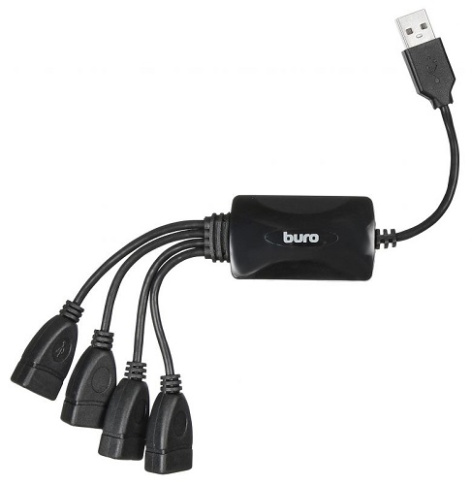 фото Разветвитель USB 2.0 Buro BU-HUB4-0.3-U2.0-Splitter в Уфе