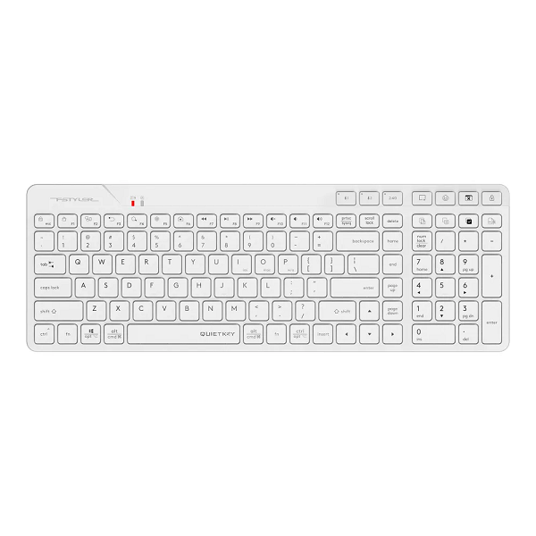 

Клавиатура Wireless A4Tech Fstyler FBK27C AS белая USB BT/Radio slim Multimedia (2010343), Fstyler FBK27C AS